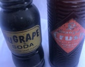 Orange Crush NuGrape Bottles Rare Ones, NuGrape is Unopened Reduced Price