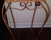 Plant Stand, Cast Iron, Decorative, Vintage, Ivy and Leaves, Reduced 10 Dollars for Immediate Sale