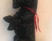 Cast Iron Dog Door Stop, Dog, Vintage, Terrier
