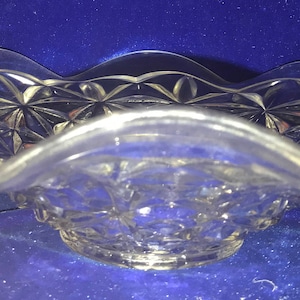 Glass Centerpiece Serving Bowl -- Gorgeous Large Ruffled or Scalloped Glass