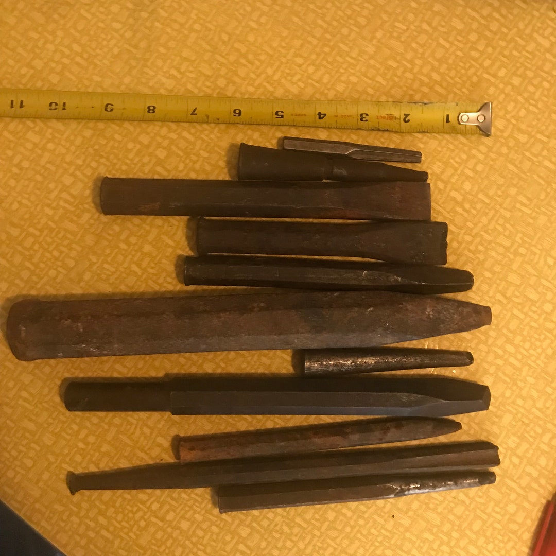 Vintage Blacksmith Tools Super Heavy Duty Lot of 11 Steel Etsy