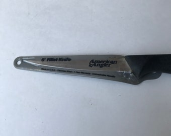 American Angler Fillet Knife USA With Sheath Surgical Steel Inch