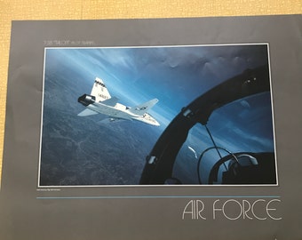 Military Aircraft 8 Air Force Glossy Official Poster Sized Aviation Photos of 1960's through 1980's Aircraft-- Original 23 x 17 Inch Posters