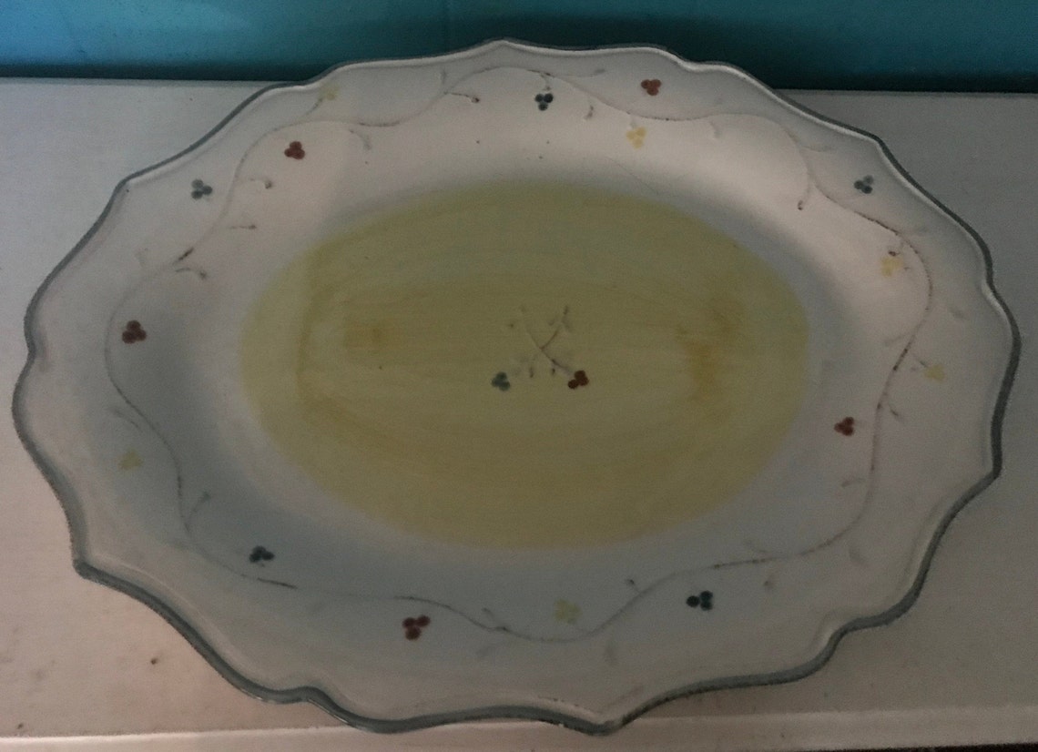 Serving Platter Italy Made for Macy's Vintage the Cellar Etsy