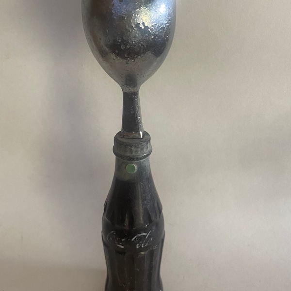 Vintage Coca Cola Ice Cream Scoop Glass Coke Bottle Shape