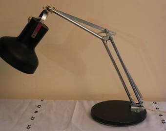 Student Lamp -- Draftsman Type Lamp -- Black Table Top Draftsman Lamp -- Multiple Adjustments Possible *** Reduced!!!