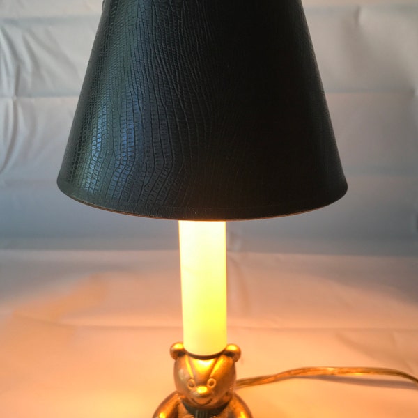 Bear Brass Lamp Table Bedside Desk or Accent Lamp