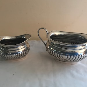 Sheffield Sugar Creamer England -- Pure Silver Coated Using Electroplating Process