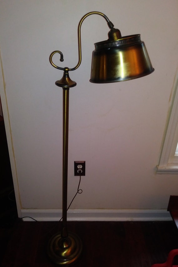 Floor Lamp Mid Century Tole Brass With Bridge Arm Floor Lamp Mid Century Tole Brass With, Bridge Arm Floor Lamp