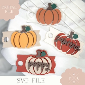 File digitale / File SVG di zucca autunnale Stanley Topper / File SVG di zucca autunnale / Download digitale / Tumbler Topper