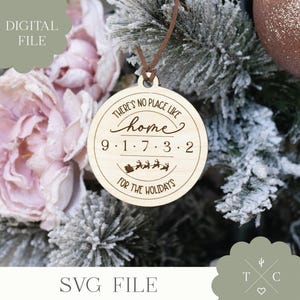 Digital File | Home Ornament SVG File |  Christmas Ornament SVG | Digital Download