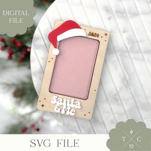 Digital File | Santa And Me Frame | Picture Frame | Holiday Frame