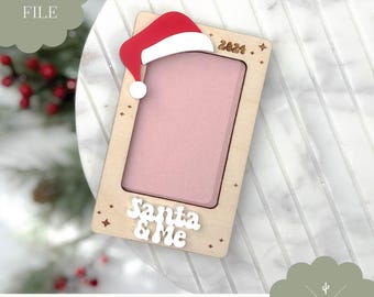 Digital File | Santa And Me Frame | Picture Frame | Holiday Frame