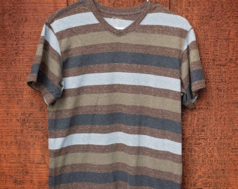 Men's Vintage, 90s, Ocean Pacific, OP, Striped Tshirt, Small