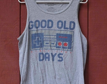 Classic, 1990s, 90s Nintendo, NES, Promo, Game Console, Retro Style, Tank Top, TShirt, Size Large