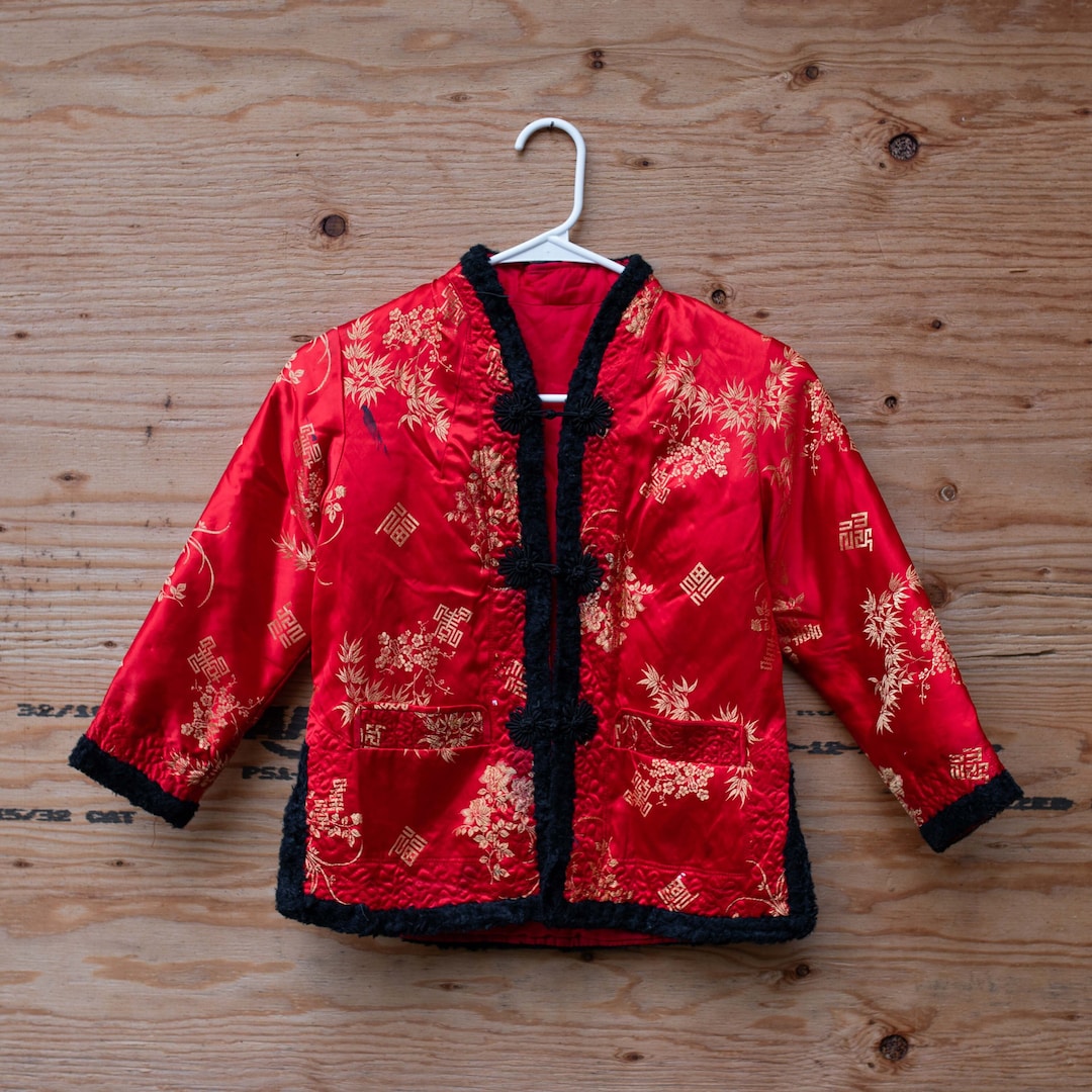 Patchwork Linen Winter Jacket, Chinese Vintage Frog Button Cotton Jacket