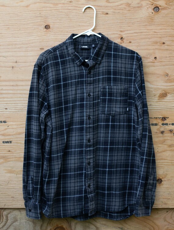 Vans Driftwood Flannel Buttondown Shirt, Size Medi