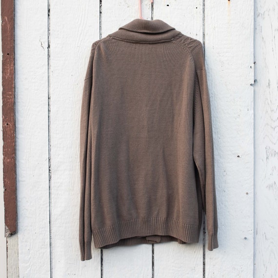 Extremely Soft, Shawl Collar, Sweater, Leather Bu… - image 4
