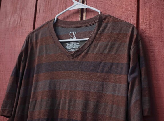 Men's Vintage, 90s, Ocean Pacific, OP, Striped Ts… - image 2