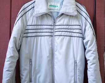 Early 1980's, Vintage, Polyester, Zip Front, Ski Jacket, Parka, Retro Sportswear, Alpine Patrol, Size Small