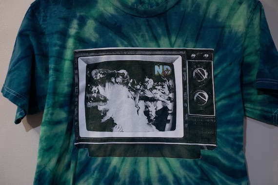 neck deep tie dye shirt