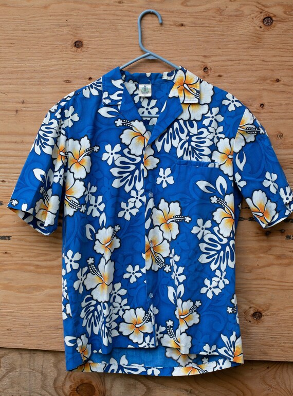 Vintage 1980's, 80s Hawaiian Shirt, by Royal Crea… - image 1