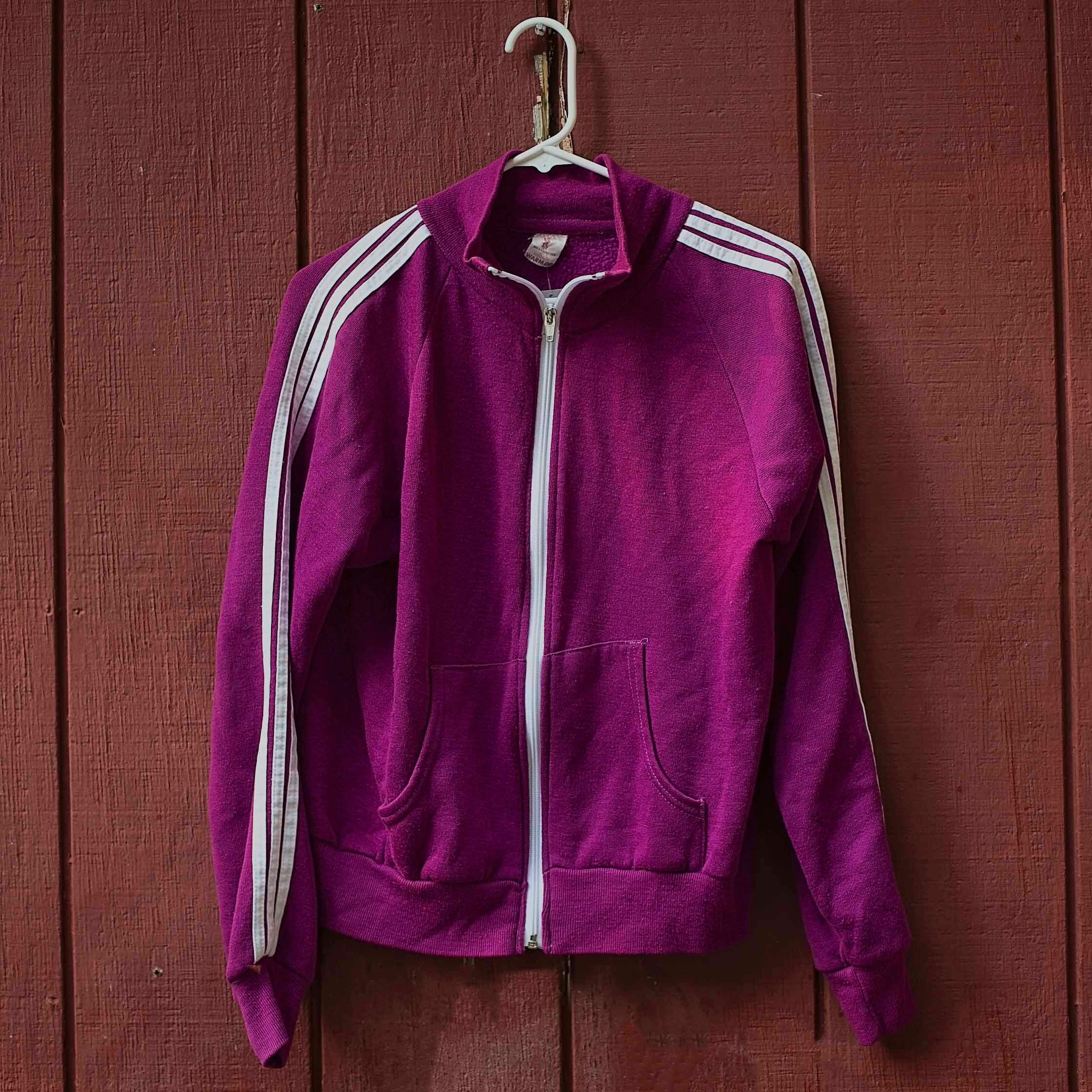 Purple Adidas Jacket - Etsy