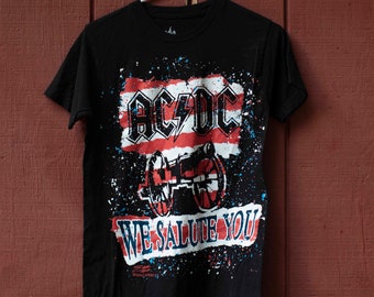 1990 Dated Vtg AC DC Are You Ready Graphic Novelty Print Tshirt