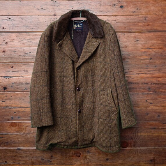 ジャケット・アウター 50s 60s vintage wool chester coat brown Vintage Montgomery Ward Quality Outerwear Jacket Coat Wool