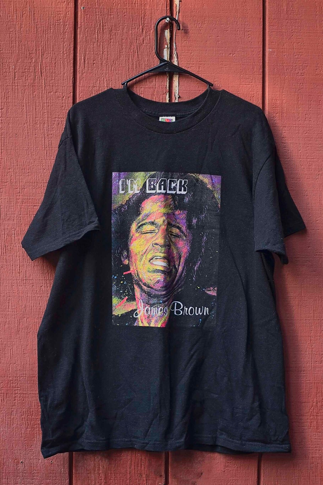 Rare Vintage James Brown I'M Back Tshirt With Back Etsy