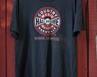 Vintage, Country Music Hall Of Fame, Nashville, Honor Thy Music, T-Shirt, Size Large