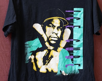 1997 ICE CUBE ビンテージ ラップT XL 90s Tシャツ Vintage 90s Ice Cube T Shirt - Etsy