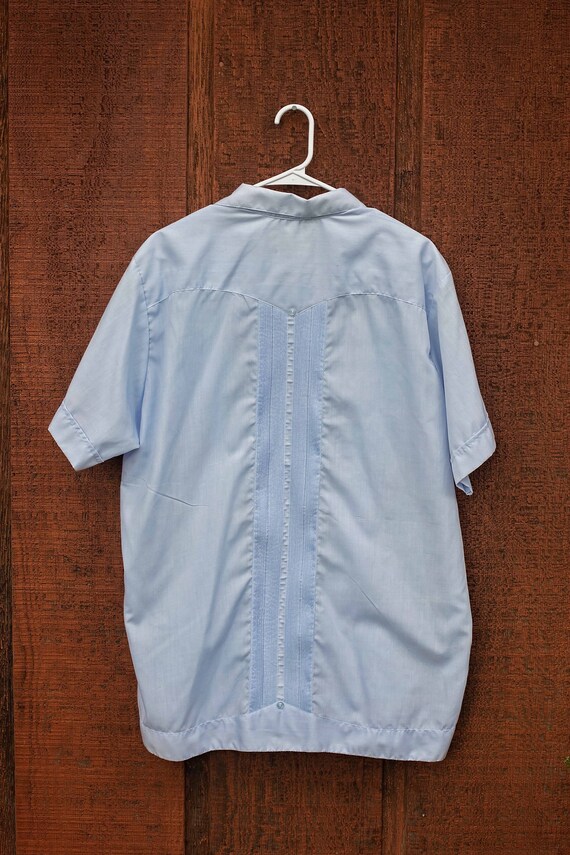 Vintage Mens Guayabera, Mexican Wedding Shirt, 4 … - image 8