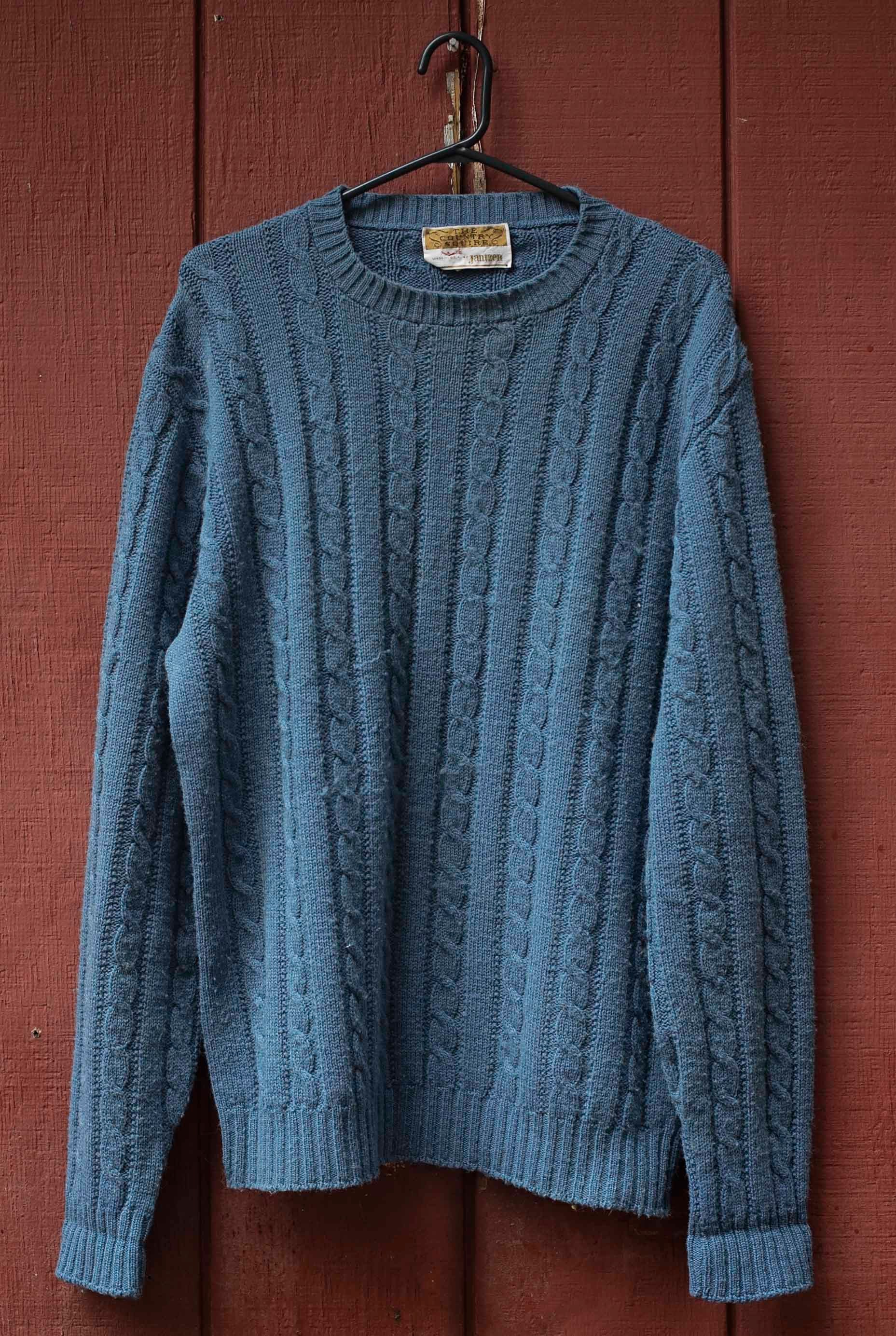 1960s Vintage Wool Country Squire by Jantzen Cableknit - Etsy