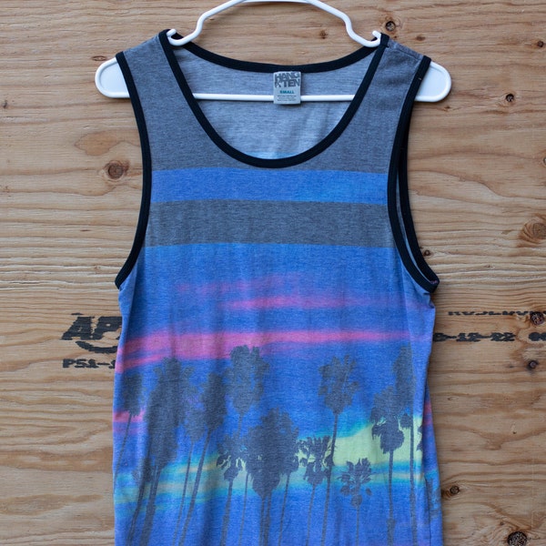 Authentic, Vintage 90s, Hang Ten, Tank Top, Surfwear, Size S