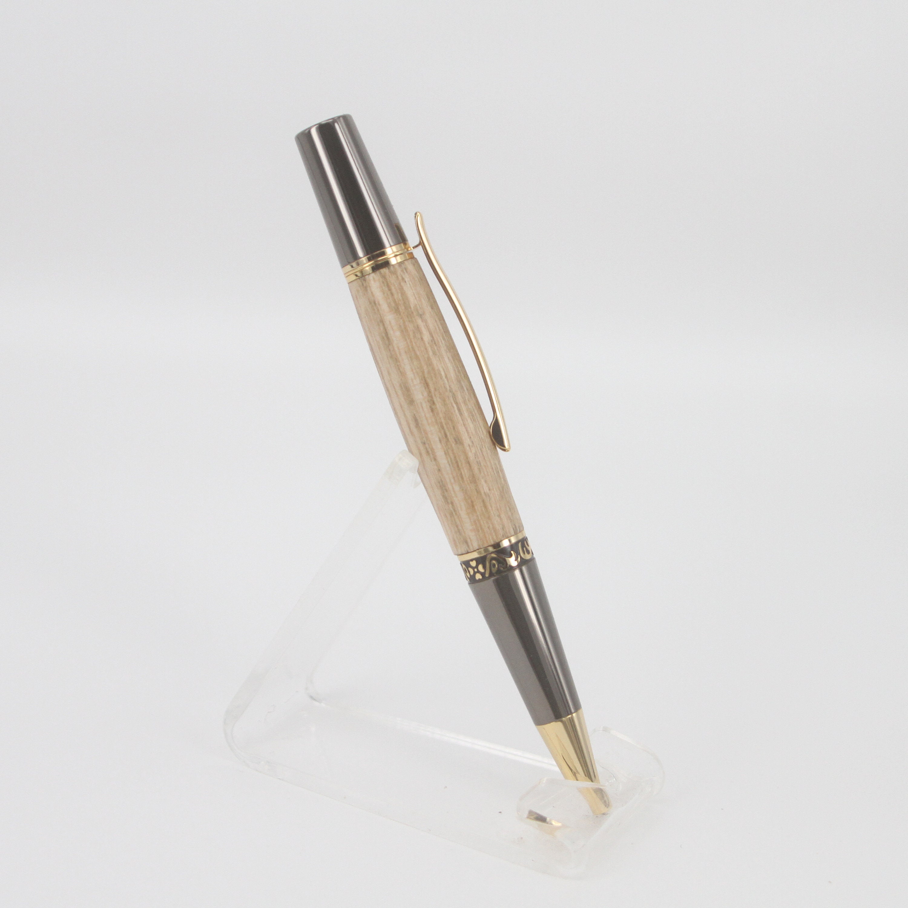 Kenya Castle Hand Turned Ballpoint Pen Made From Ash From the Etsy