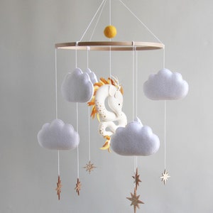 Dragon mobile, First time mom gift, dragon baby shower image 7