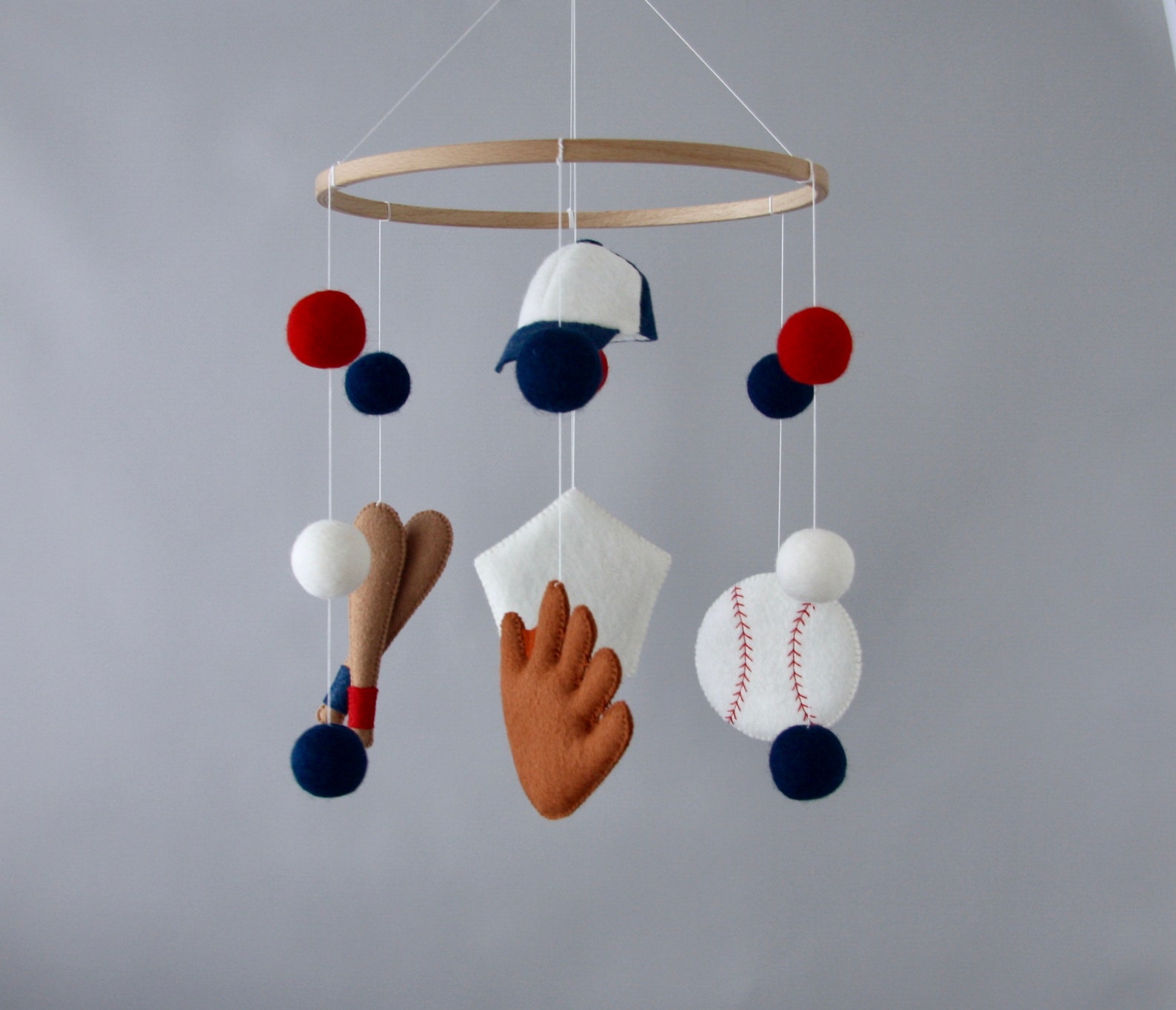 Baseball Mobile for Crib Baseball Theme Mobile Nursery Baby Etsy