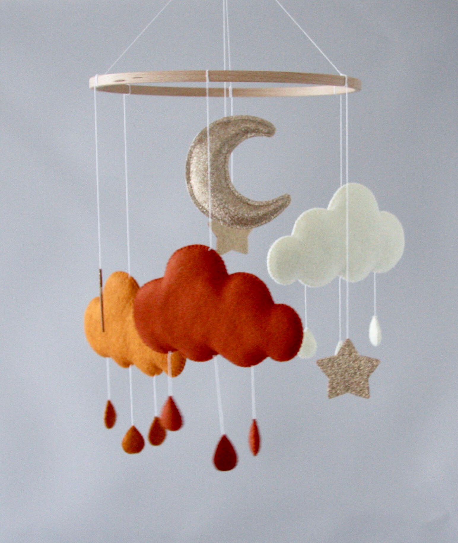 Boho baby mobile for crib Gender neutral nursery decor Etsy
