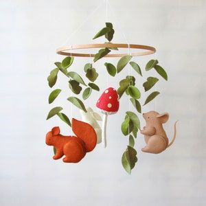 Woodland mobile mushroom Woodland creatures