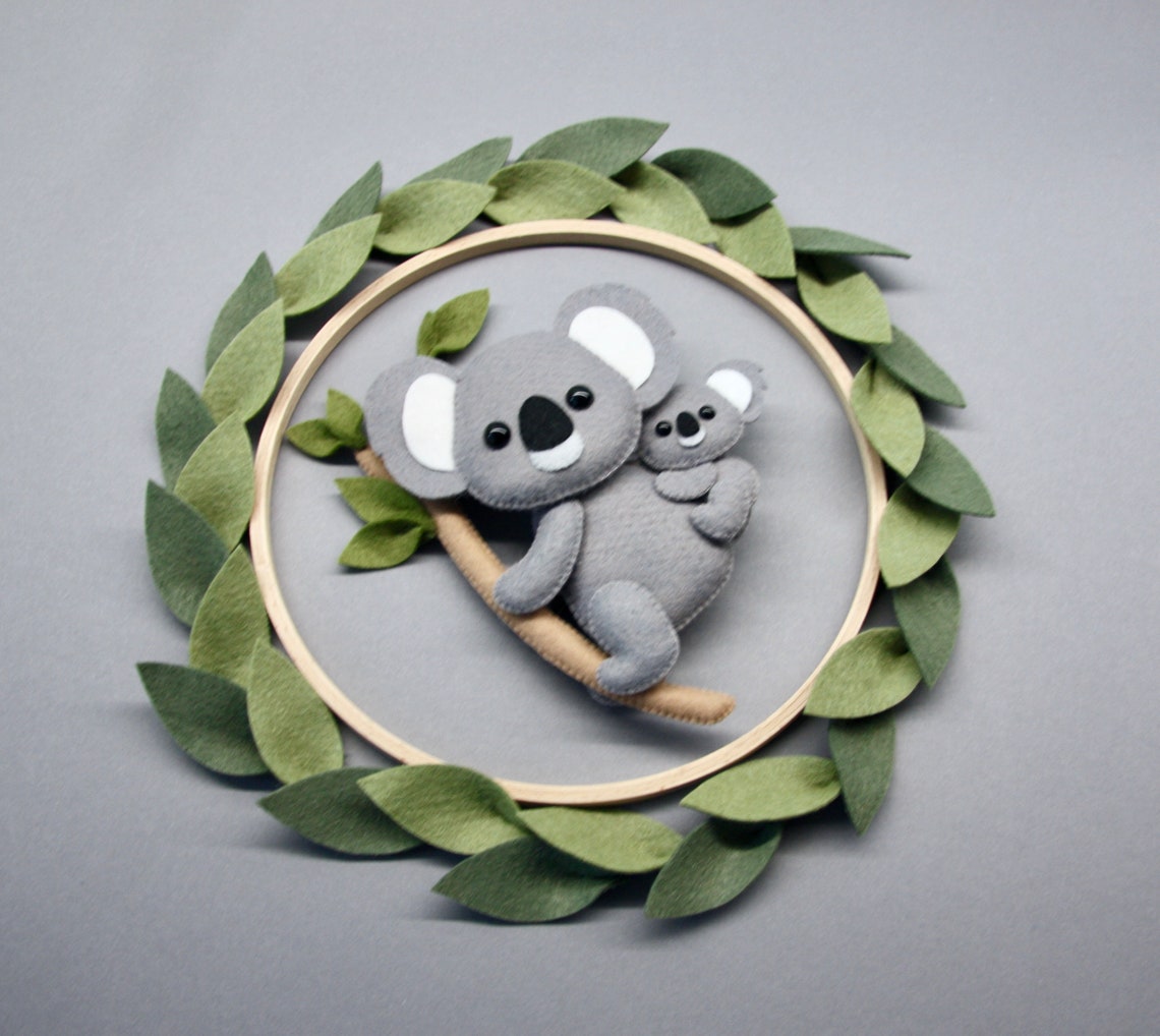 Koala Baby Mobile Baby Crib Mobile Neutral Baby Mobile Etsy