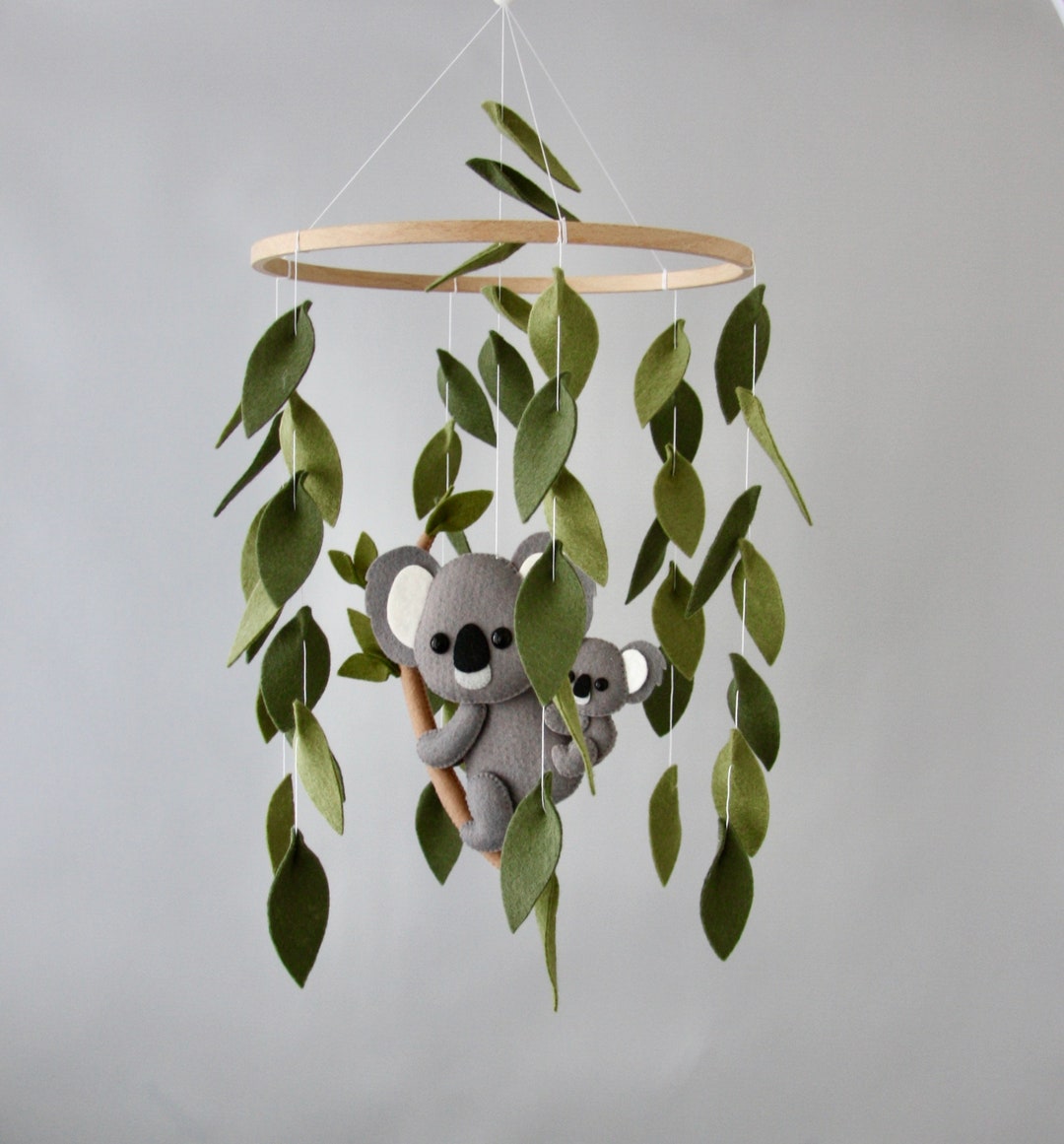 Koala Baby Mobile Baby Crib Mobile Neutral Baby Mobile Etsy