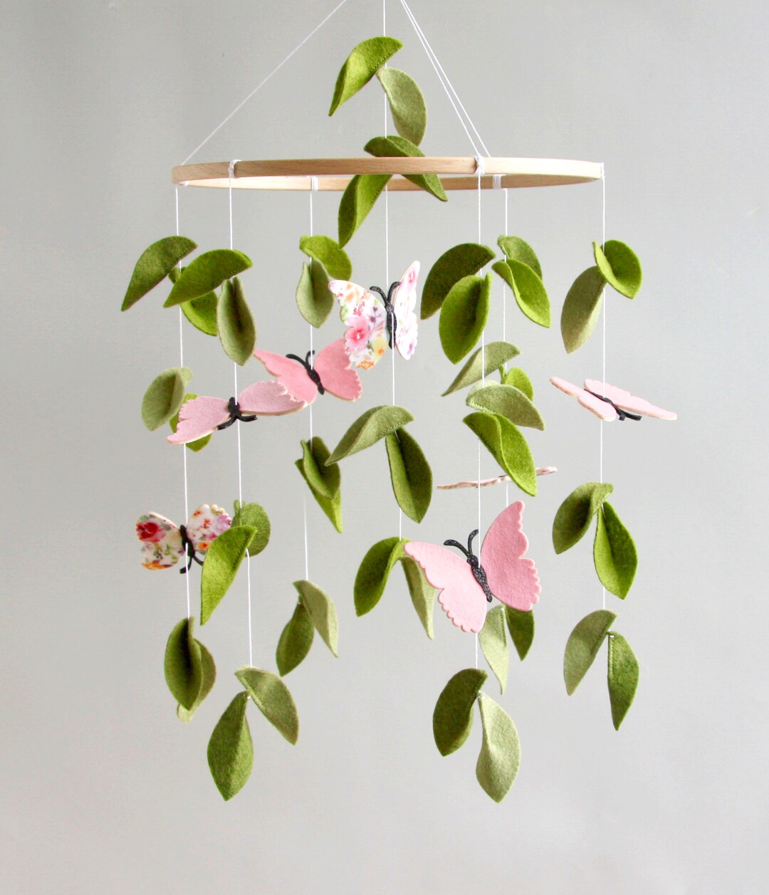 Butterfly Baby Crib Mobile for Girl Baby Shower Gift New Mom Etsy