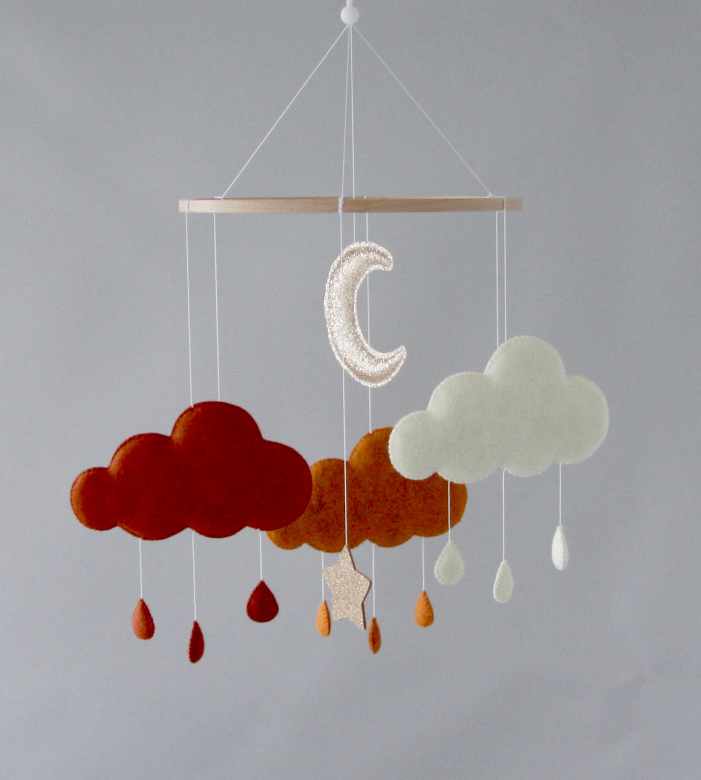 Boho baby mobile for crib Gender neutral nursery decor Etsy