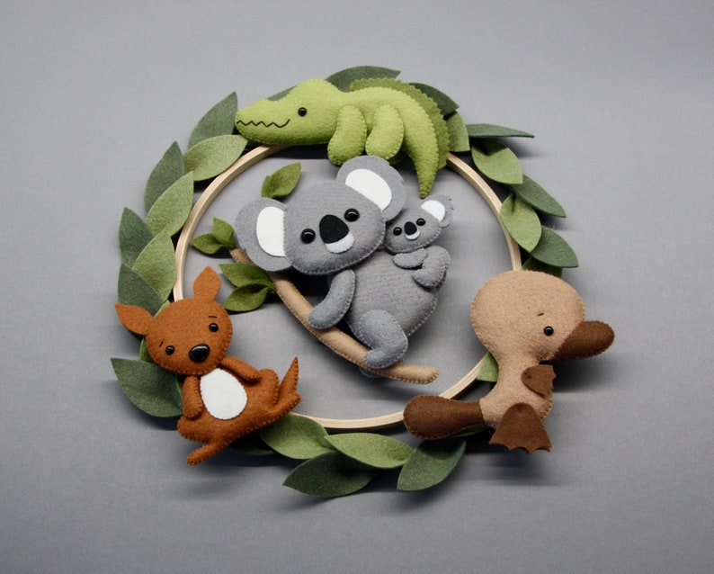 Australian Animal Mobile Australian Baby Mobile Koala Baby Etsy