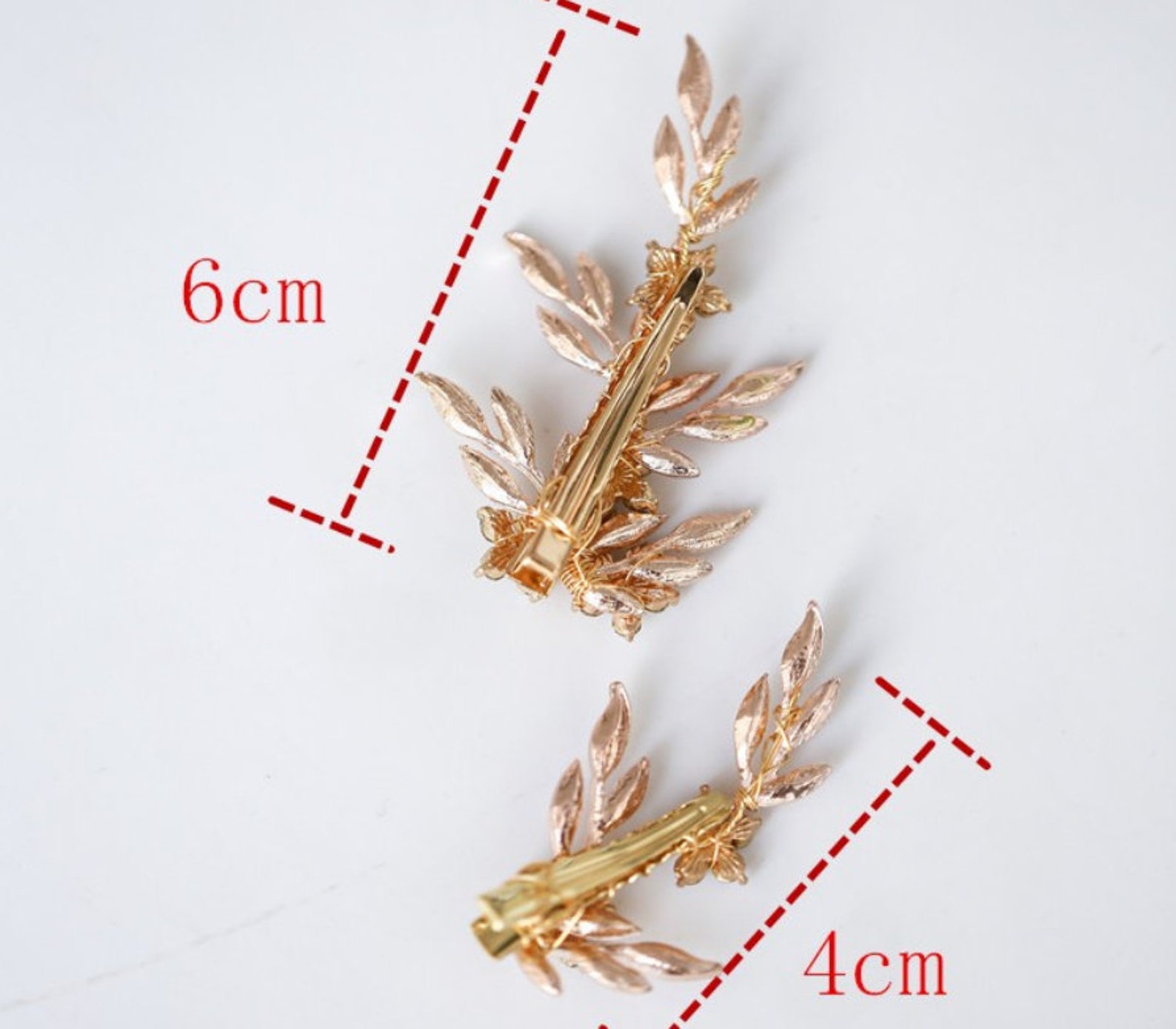 Gold Bridal Hair Clips Gold Hair clips Gold Hair clips Etsy