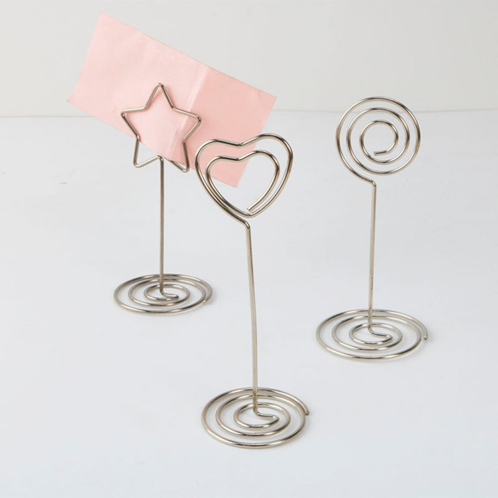 10 x Pack Silver Wedding Table Number Holders Silver Table Etsy