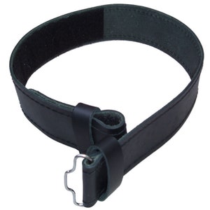 Boys black Kilt Belt With Thistle Buckle Size 22"-25" 56-63cm 