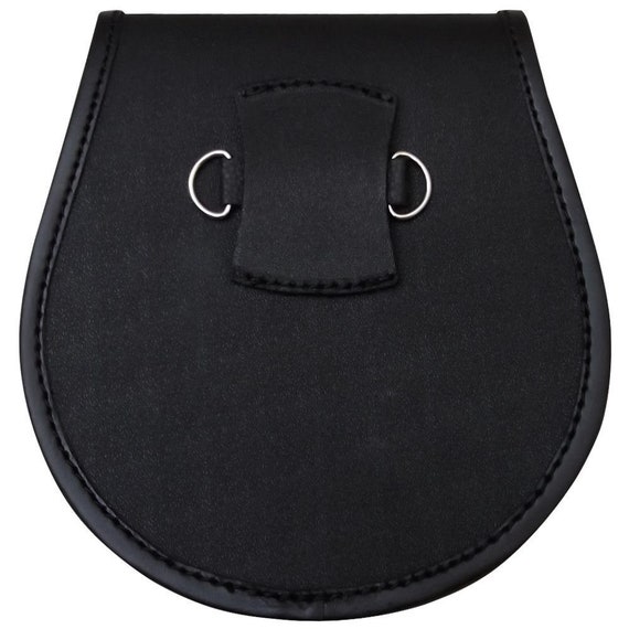 Ajustable Leather /& Chrome Sporran Kilt Sporran Cadena De Cuero Cadenas