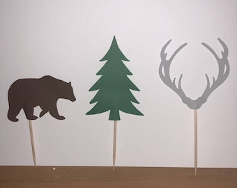 Lumberjack Cupcake Toppers